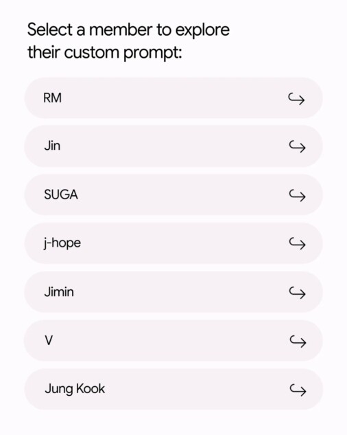 Reveal what BTS asks Gemini