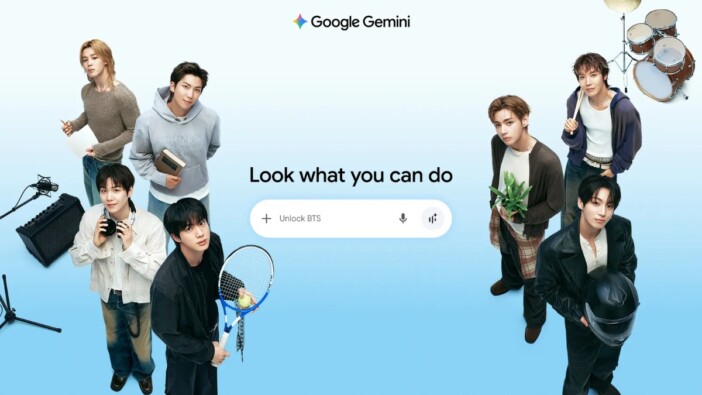 BTS×Google Geminiのコラボ機能公開　「Unlock BTS」or「7777」入力で4つの体験が楽しめる