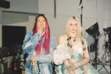 さたぱんP（左）とGrimes（右）。（撮影＝林直幸）