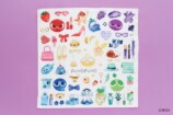 ぷよぷよコラボハンカチ　Natsu Yamaguchi デザイン