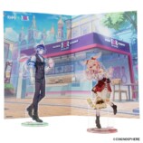 専用背景台紙と合わせて展示