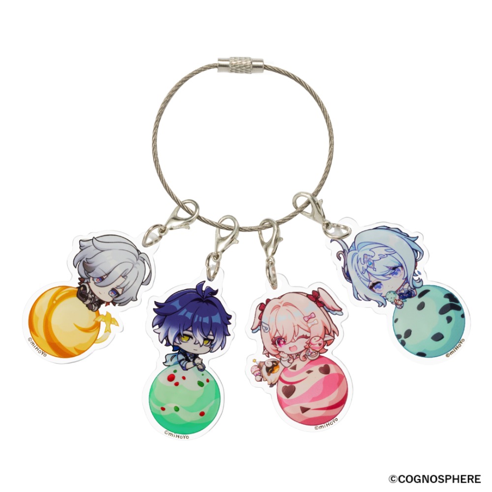 イルーガ・フリンズ・リンネア・オデット　アクリルキーホルダーセット