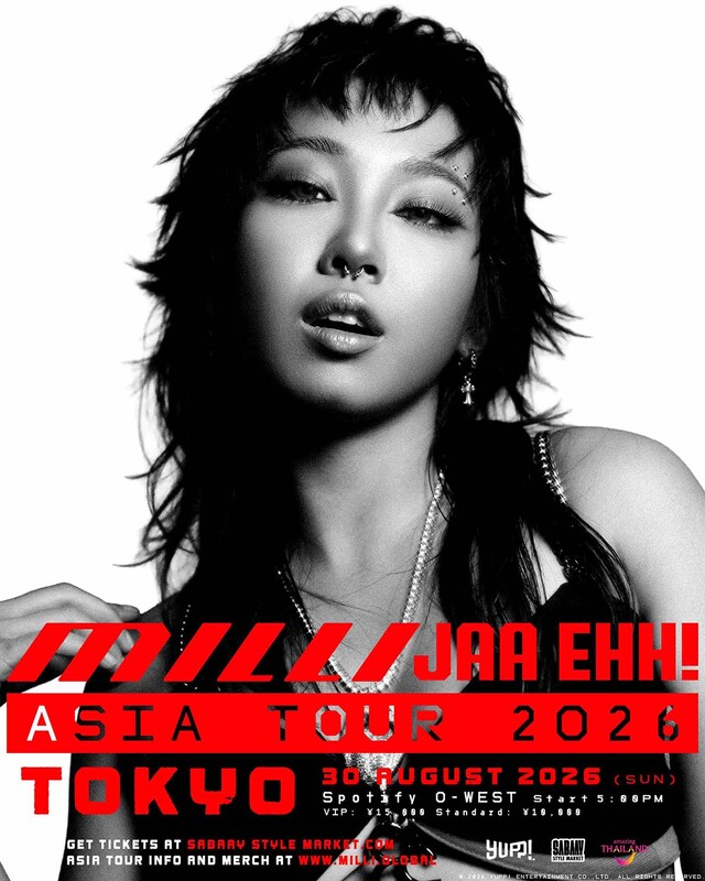 『MILLI JAA EHH! ASIA TOUR 2026』フライヤー
