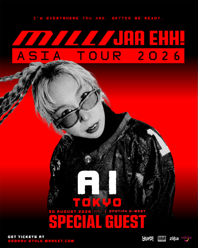 『MILLI JAA EHH! ASIA TOUR 2026』AI 告知画像