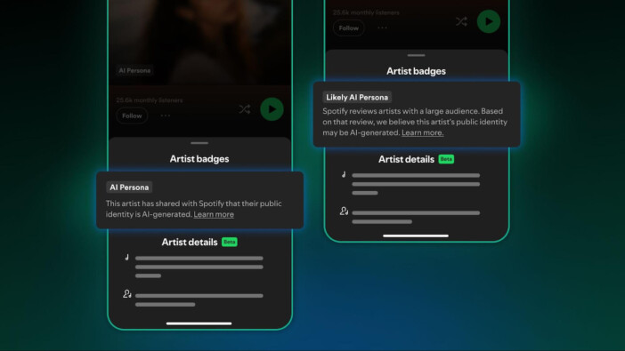 音楽配信サービスも“成分表示”の時代へ？　Spotifyによる透明性向上の取り組みを新機能「AI Persona」バッジから考える