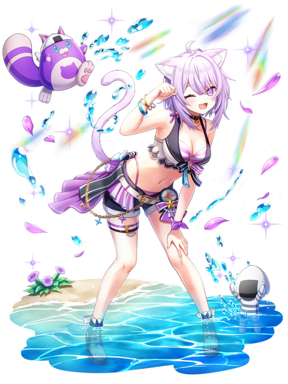 猫又おかゆ 水着