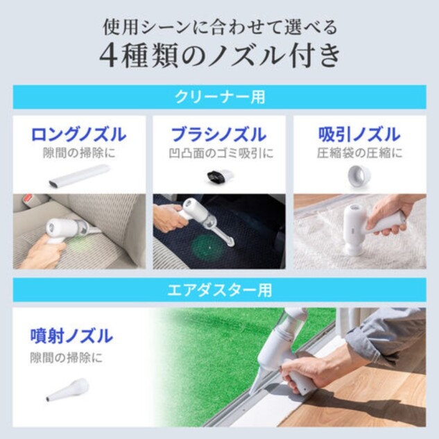 4種類のノズル