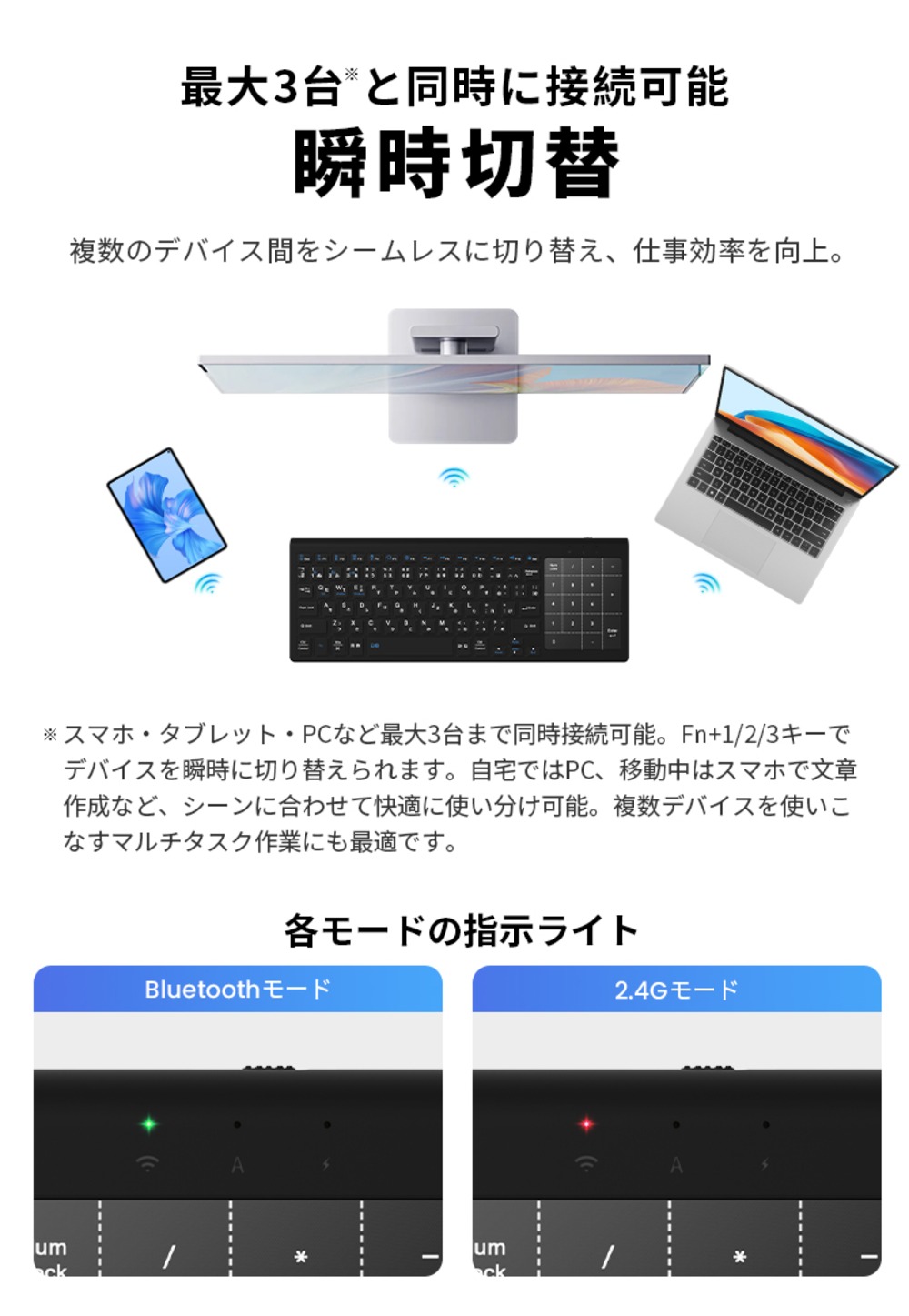 瞬時切り替え