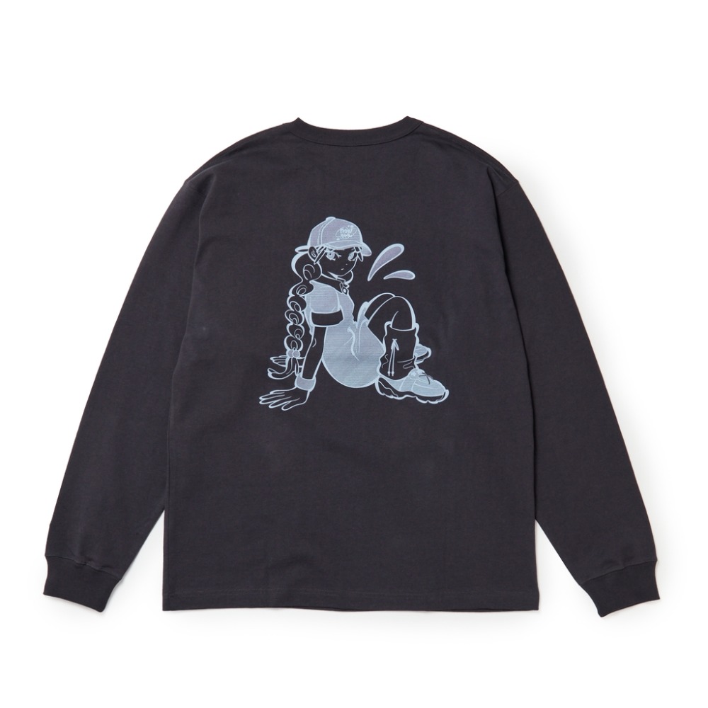 Long Sleeve Washed Cotton T-shirt