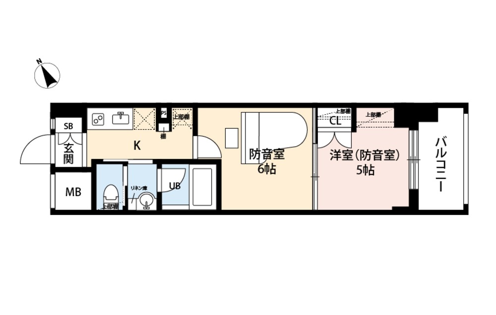 ミュージション川崎本町502号室＿間取り図