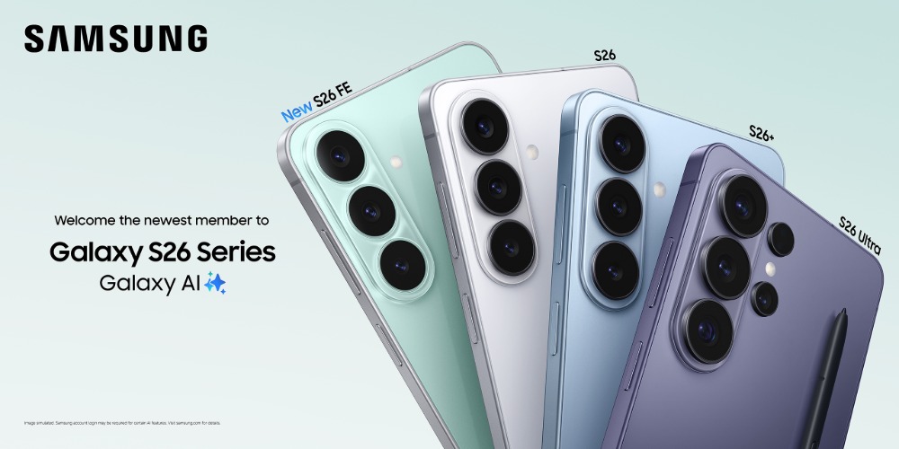 Samsung『Galaxy S26 FE』　カラーバリエーション