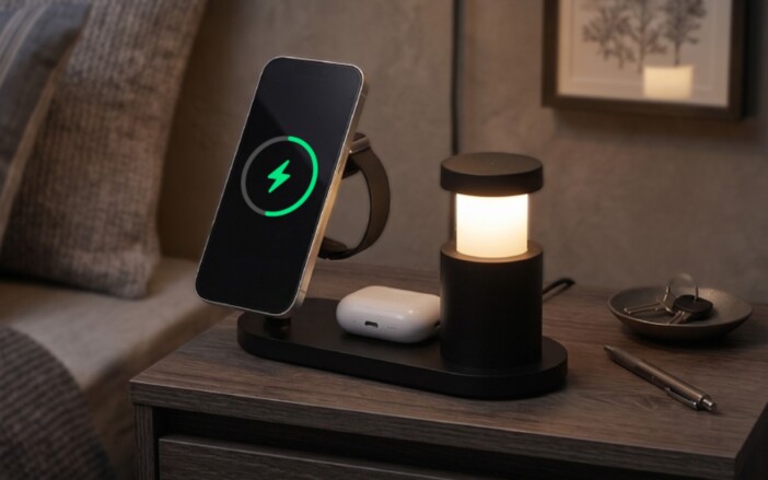 iPhone・Apple Watch・AirPodsをコレ1台で　サンコーがQi2認証の3in1ワイヤレス充電器を発売
