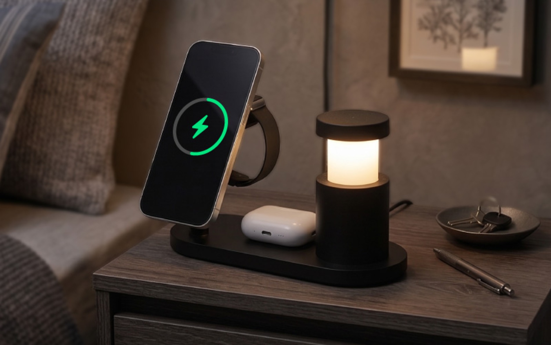 サンコーがQi2対応3in1充電器を発売