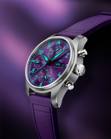 IWCがF1シンガポールGP記念の新チームウォッチ発表 国花の蘭に着想したパープル文字盤を採用