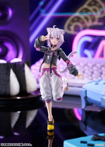 猫又おかゆのfigmaが登場　4種の表情パーツや携帯ゲーム機、“おにぎりゃー”などが付属