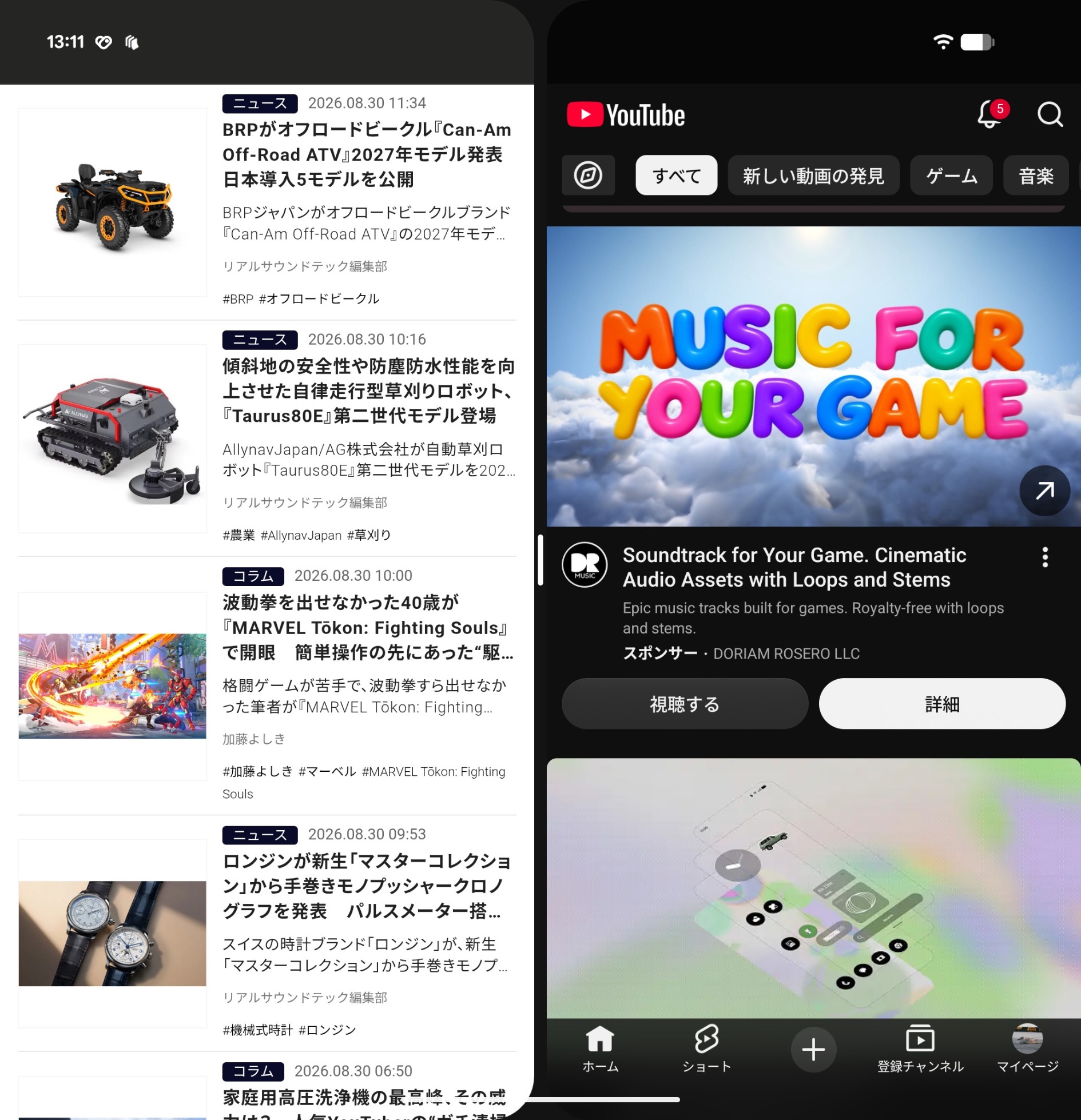 分割表示