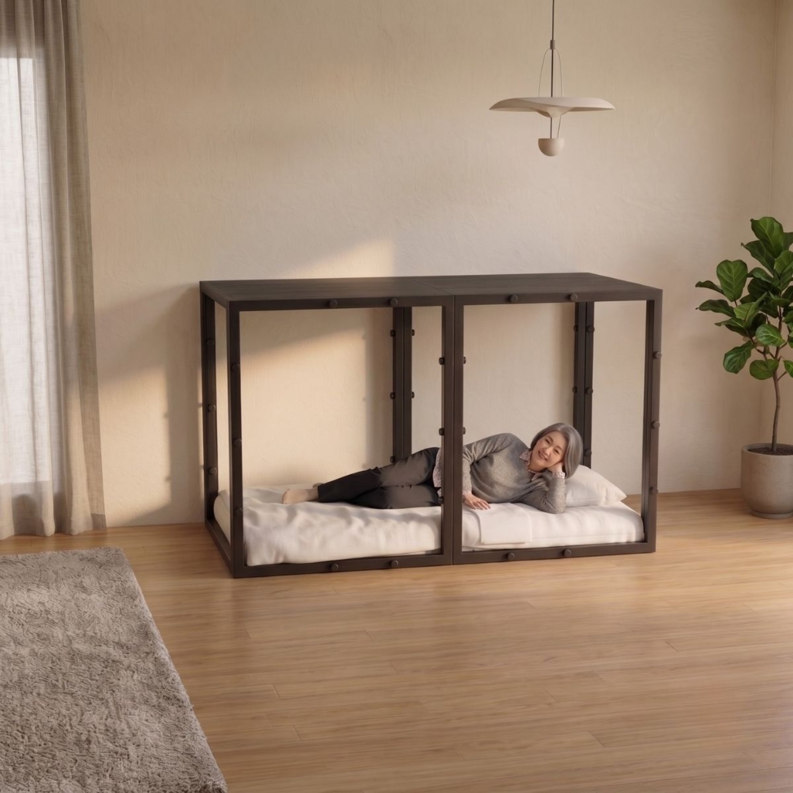 耐震シェルター家具『TETUNOMA』テーブル登場の画像