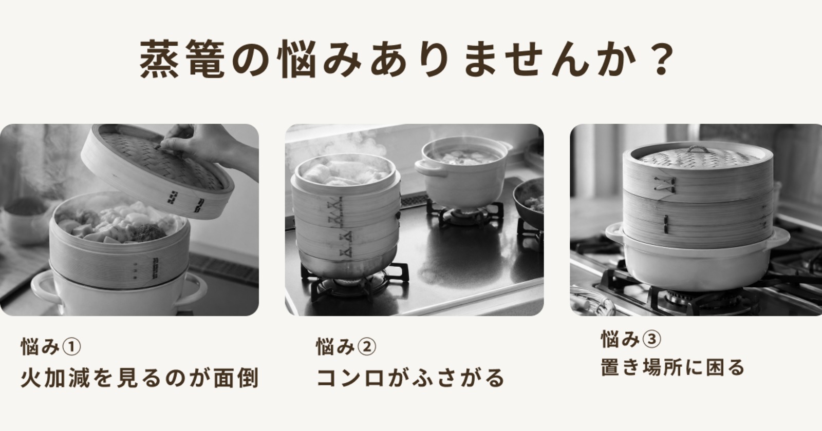 sologyの電気式せいろ発売の画像