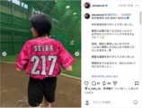 安斉星来、黒のショートパンツ姿で初の始球式の画像