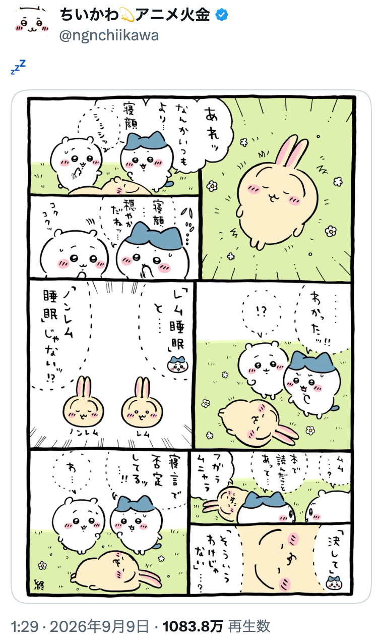 『ちいかわ』うさぎの超レア回？の画像