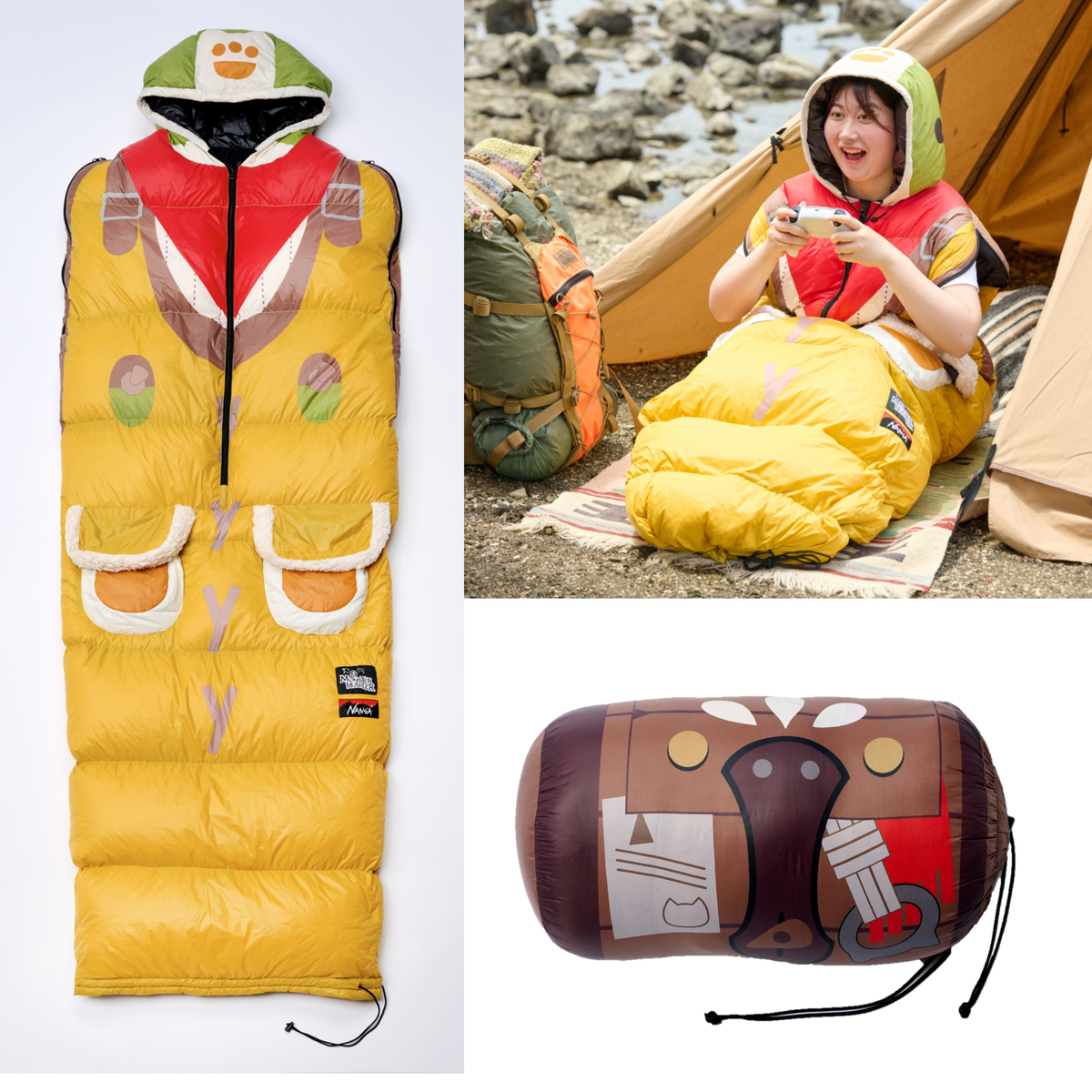 「モンハン」×NANGAが初コラボ寝袋を発売の画像