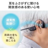 サンワの骨伝導集音器に新色ベージュ登場の画像