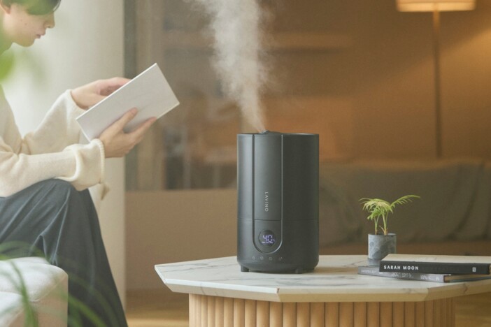 100℃加熱と超音波冷却で温ミストを実現 LAViNOのハイブリッド加湿器『スチームノクターン』登場