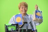『北海道産じゃがペッパー⽉⾒「⽉⾒でたでた」⾹取さん篇』メイキングカット2