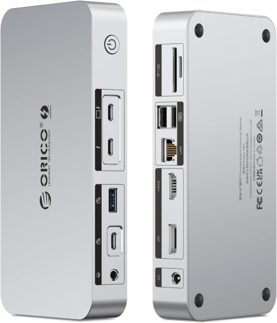 ORICO、8K出力対応のThunderbolt 4ドック発表