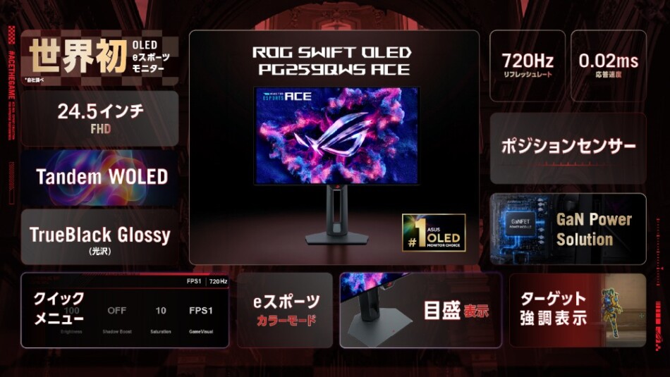 ROG Swift OLED PG259QWS Ace