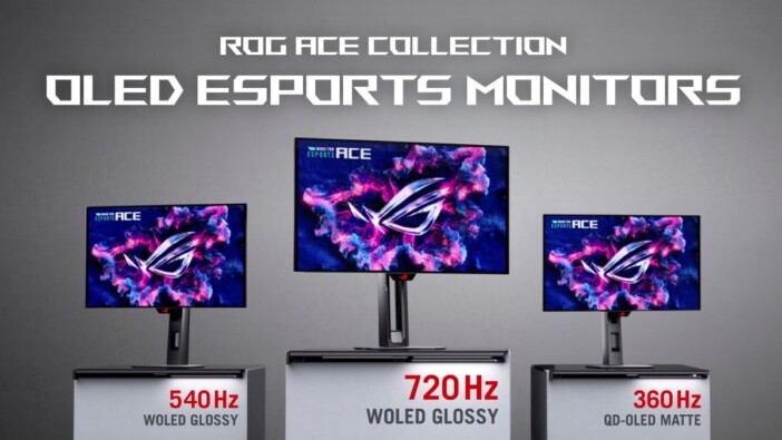 最大720Hz対応OLEDモニターも ROGが競技向け「Ace Collection」4製品を国内展開