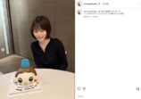 長濱ねる、おじゃる丸ケーキで誕生日をお祝いの画像