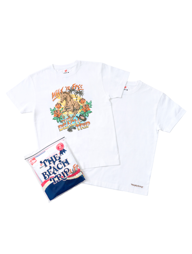 『“Hanes × THE BEACH TRIP”2P BEEFY-T T-SHIRTS』