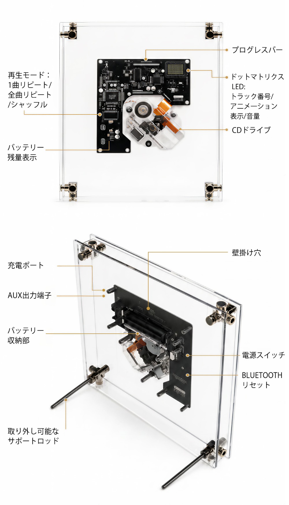 透明CDプレーヤー『SYITREN RM1』登場の画像