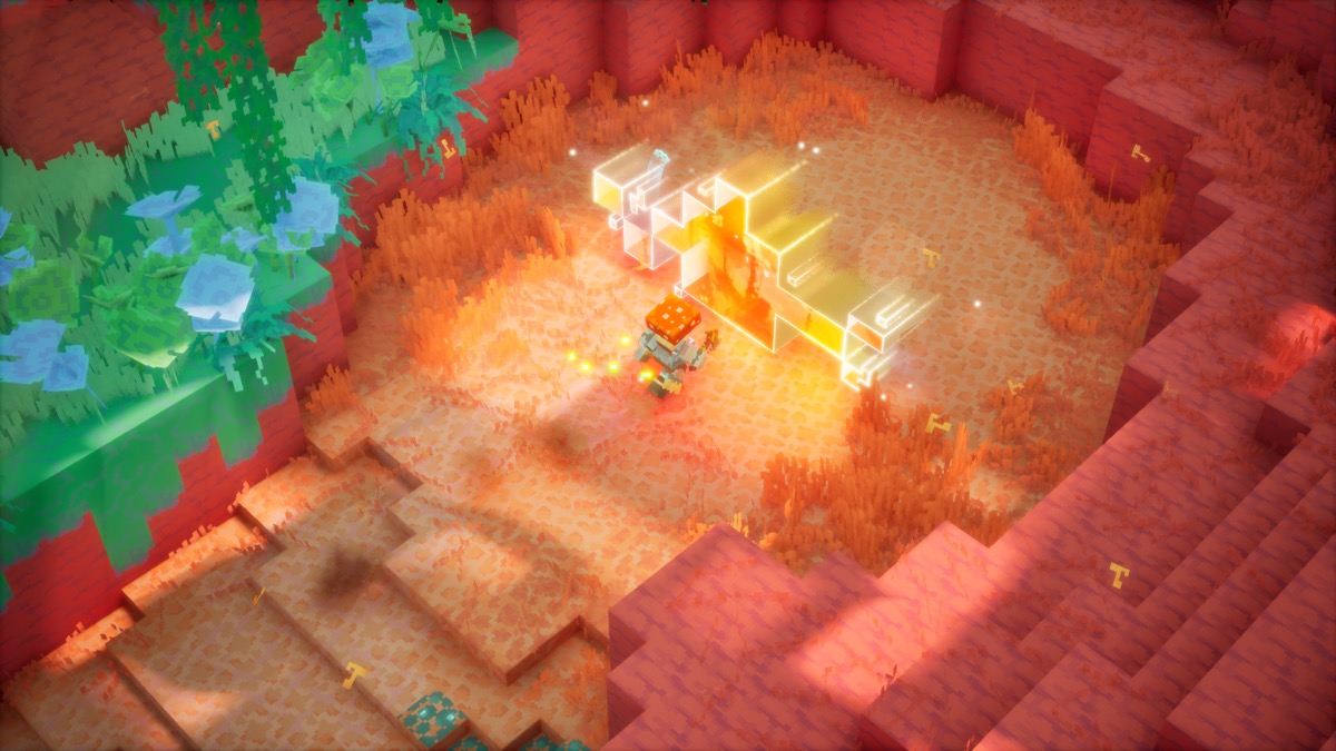 『Minecraft Dungeons II』の探索シーン