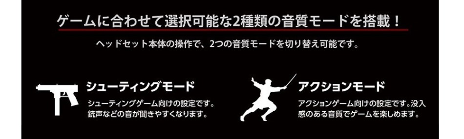2つの音質モード