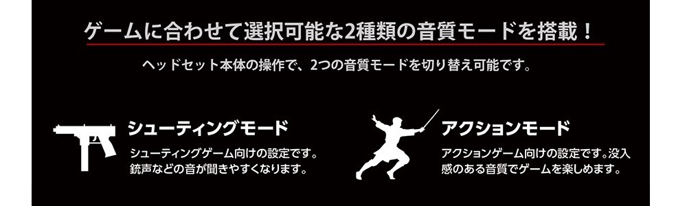 2つの音質モード