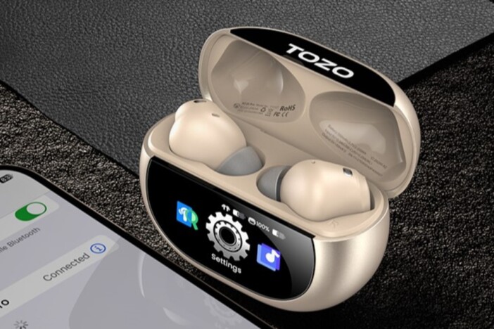 ケースにタッチスクリーン搭載で直感操作 TOZOのワイヤレスイヤホン『Aerosound6 Pro』登場