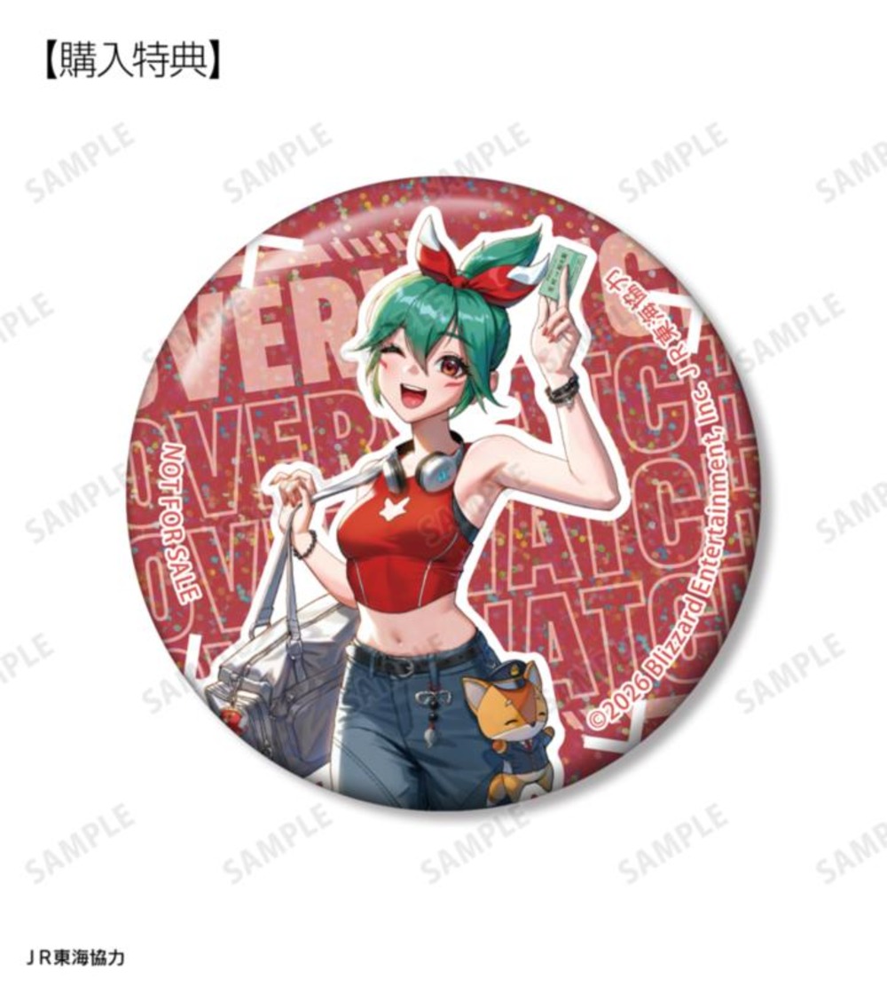 描き下ろし キリコ 旅行ver. ホログラム缶バッジ AMNIBUS限定特典