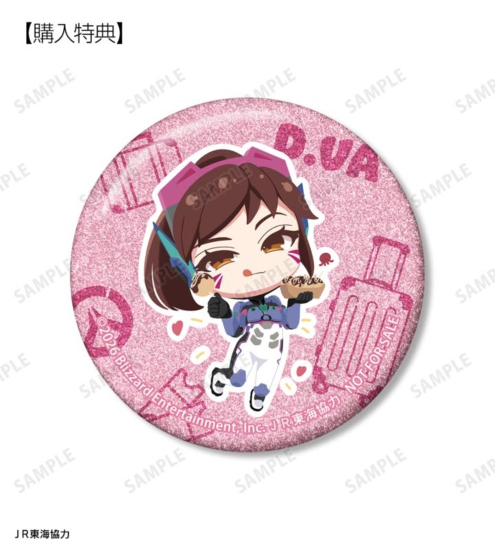 D.Va ちびキャラ 大阪ver. グリッター缶バッジ AMNIBUS限定特典