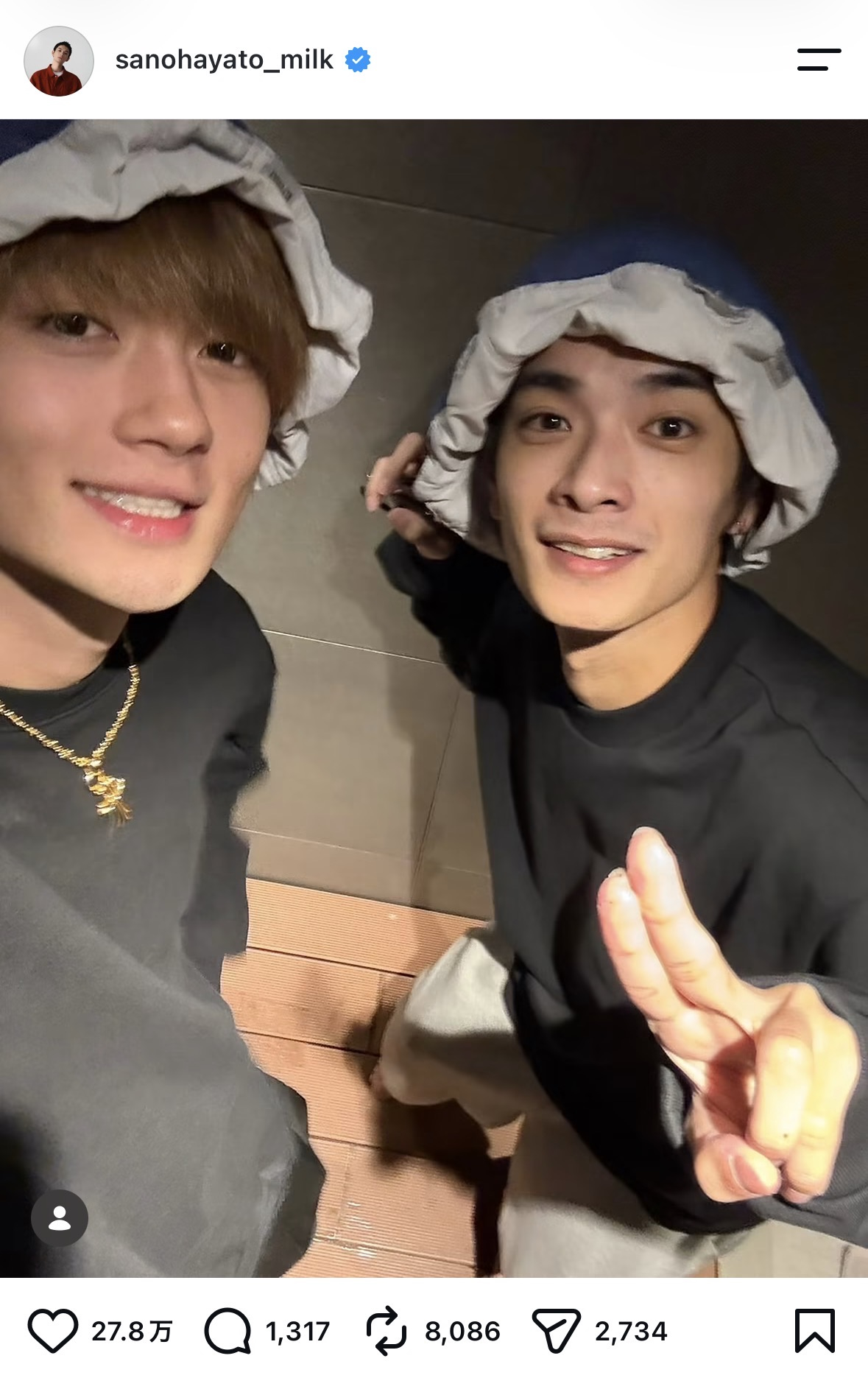 佐野勇斗 公式Instagram