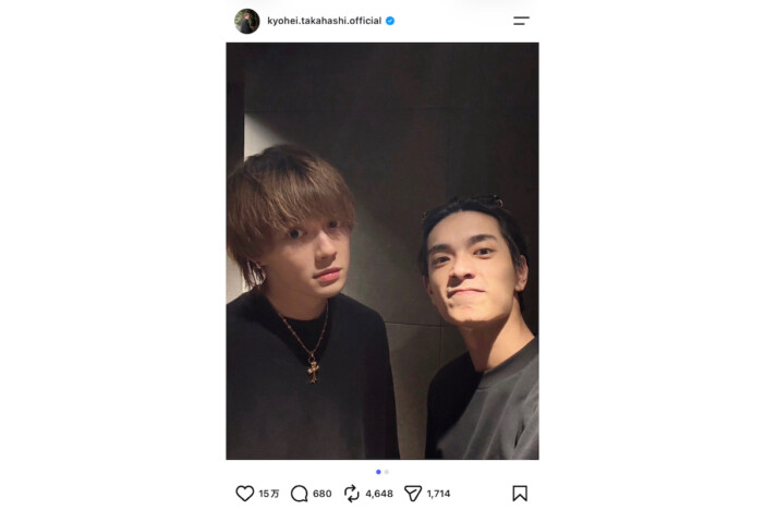 M!LK 佐野勇斗＆なにわ男子 高橋恭平がプライベートでサウナへ　オフの姿に「すっぴんビジュよすぎ」「汗だくでもイケメン」