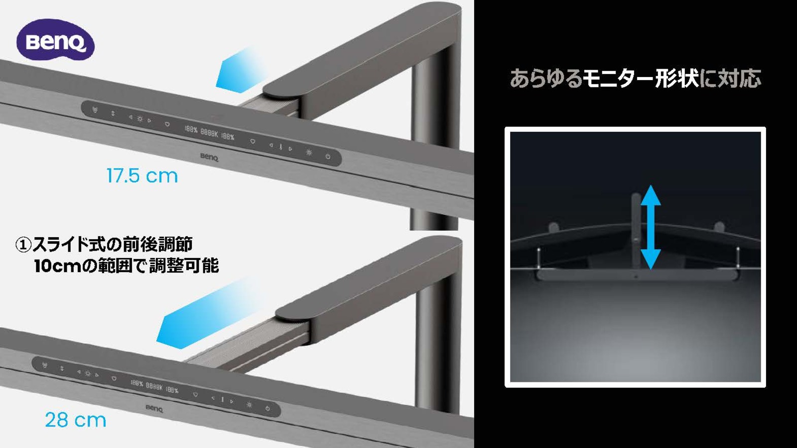 LEDライト本体も調整可能