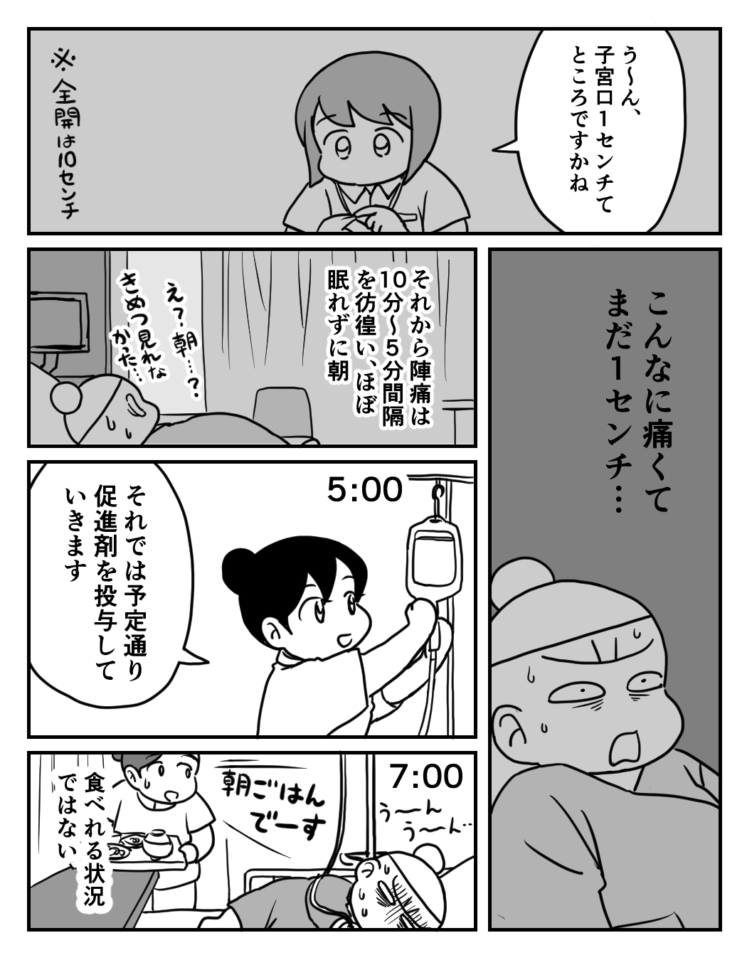 【漫画】陣痛の痛み、どれほど耐えがたい？の画像
