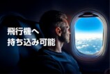 飛行機へ持ち運び可能
