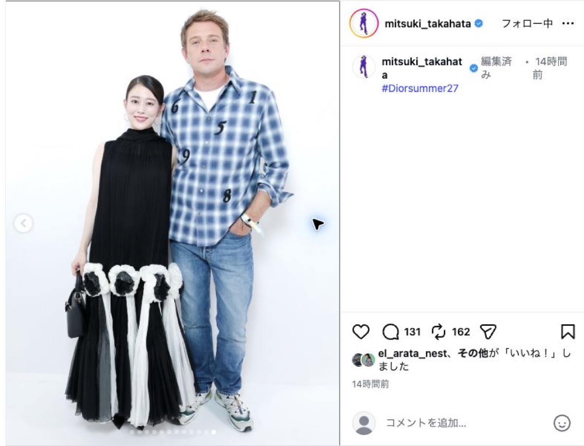 高畑充希、Diorで黒ドレス姿の画像