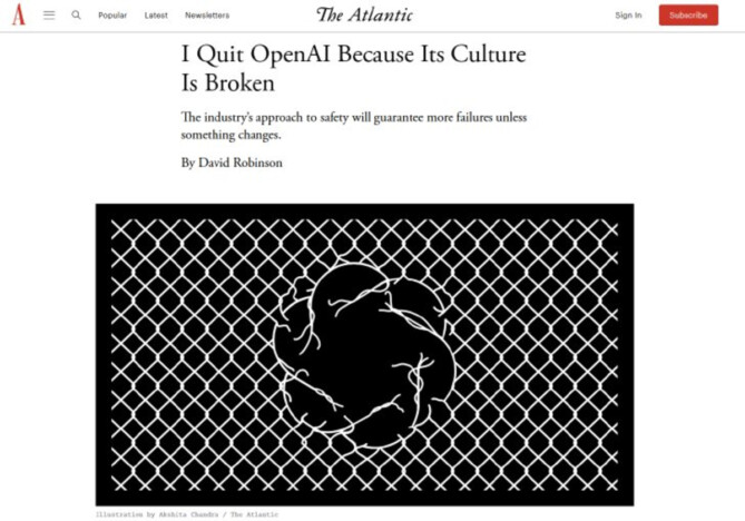 OpenAIの安全報告を担った元社員が退職理由を公表