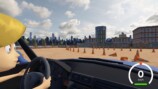 『妹に運転を教える』で助手席から教習コースを見た画面