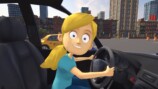 『妹に運転を教える』のゲーム画面