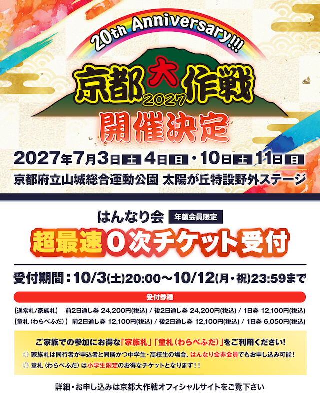 『京都大作戦 2027』開催告知画像